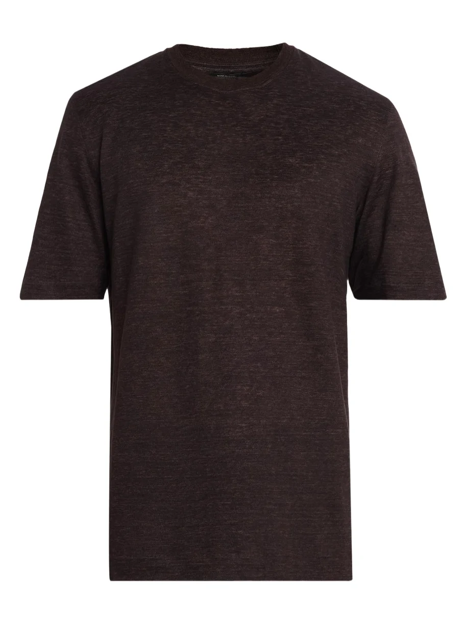 Zegna Men's Linen Crewneck T-Shirt