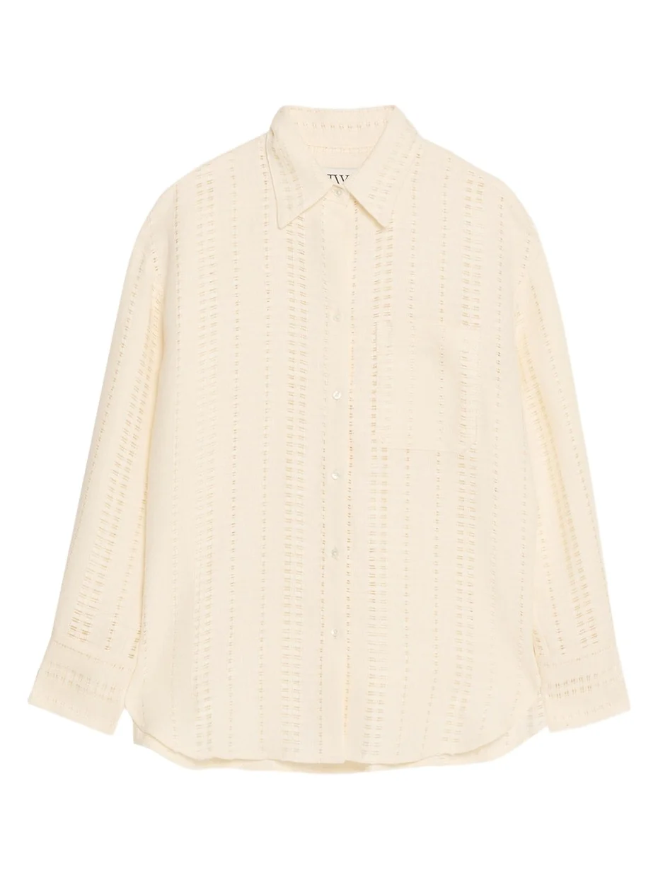 TWP Big Joe Linen Button-Front Shirt