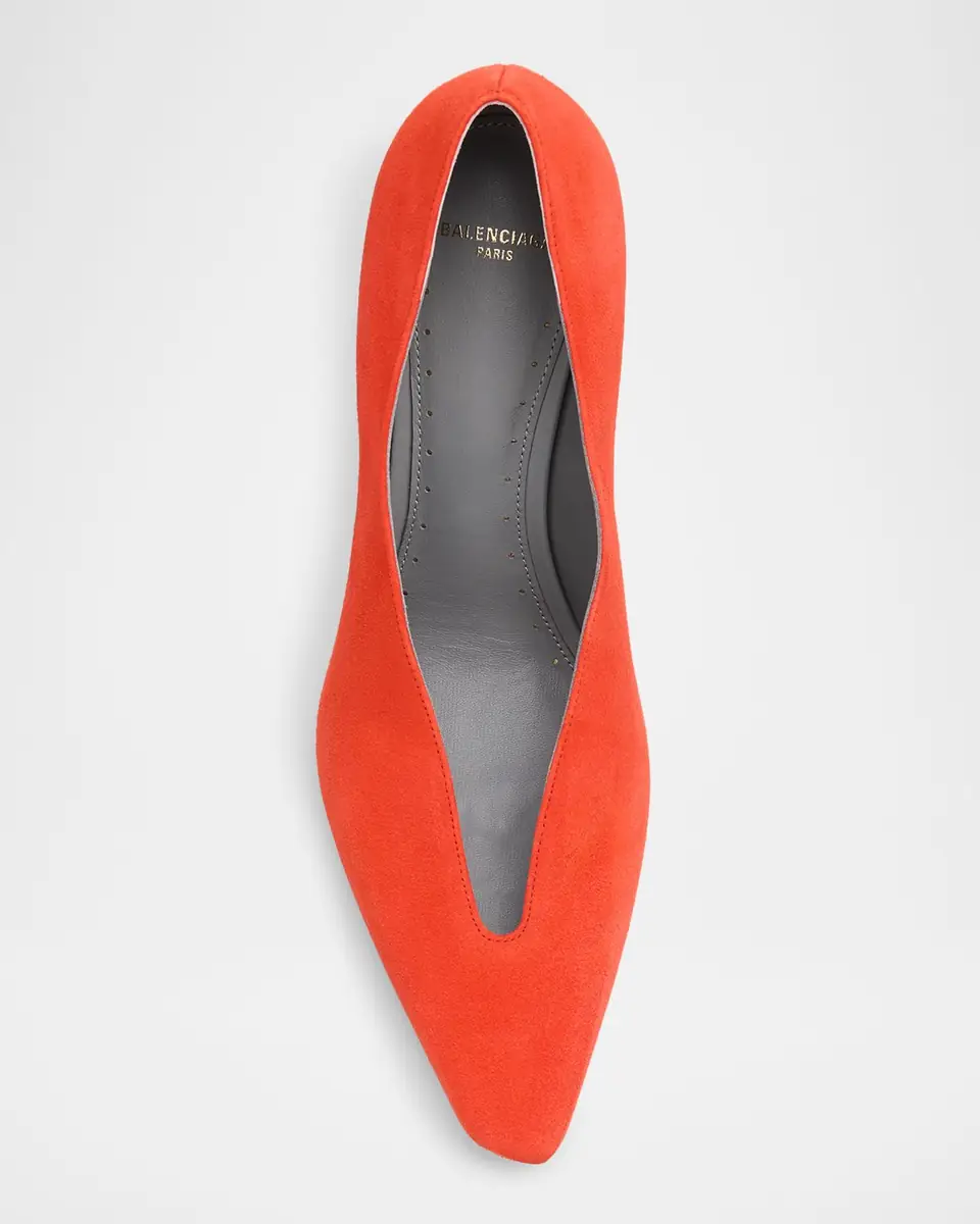 Balenciaga 90mm Duchesse Suede Pumps | Thumbnail 5 Balenciaga 90mm Duchesse Suede Pumps | Thumbnail 5