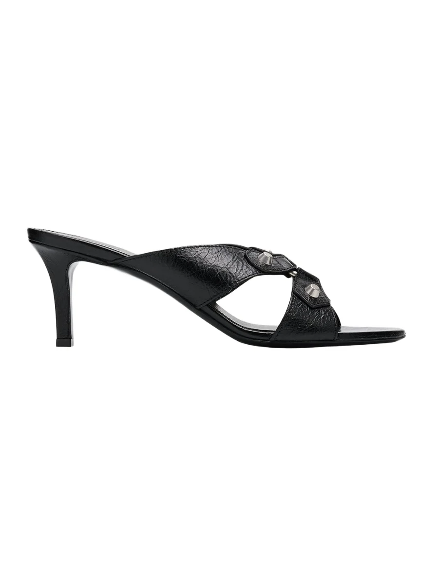 70mm City Arena Leather Mule Sandals 70mm City Arena Leather Mule Sandals