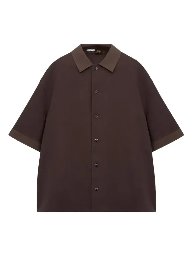 x Paula's Ibiza Men's Washed Satin Short-Sleeve Shirt