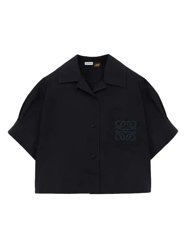 x Paula's Ibiza Anagram Short-Sleeve Button-Down Shirt x Paula's Ibiza Anagram Short-Sleeve Button-Down Shirt