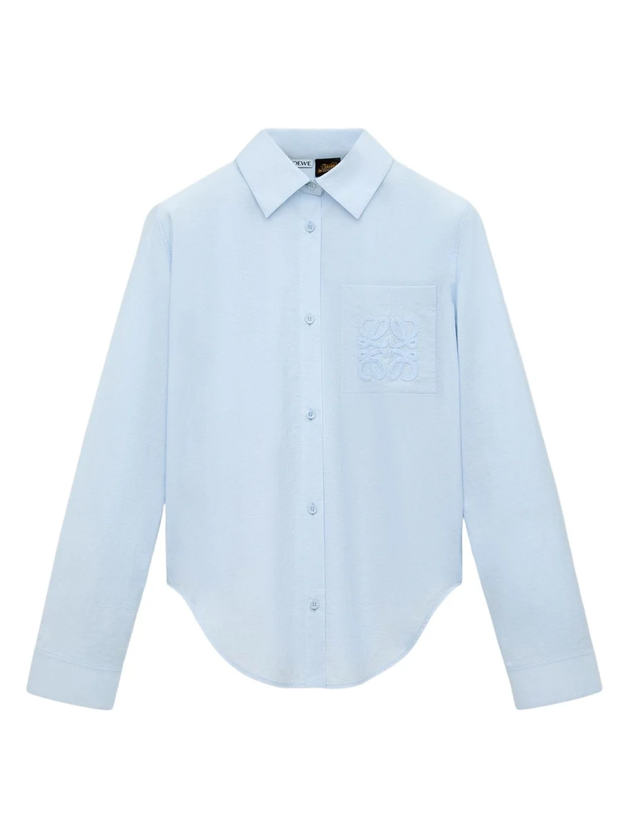 x Paula's Ibiza Ruffle-Back Cotton-Blend Button-Down Shirt x Paula's Ibiza Ruffle-Back Cotton-Blend Button-Down Shirt