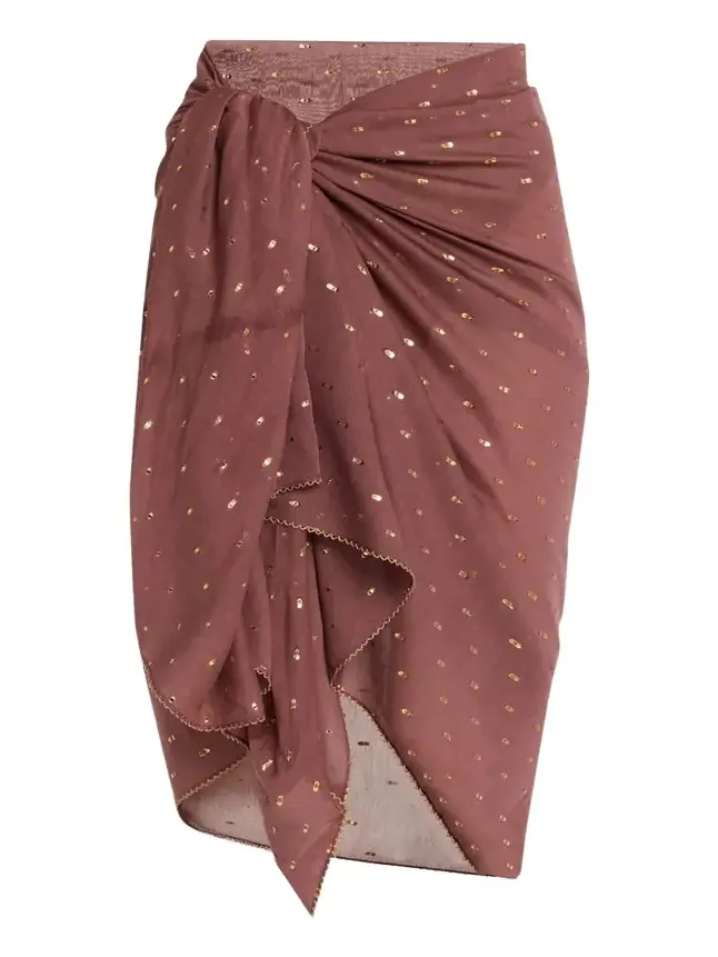 Zimmermann Woven Metallic Pareo Coverup