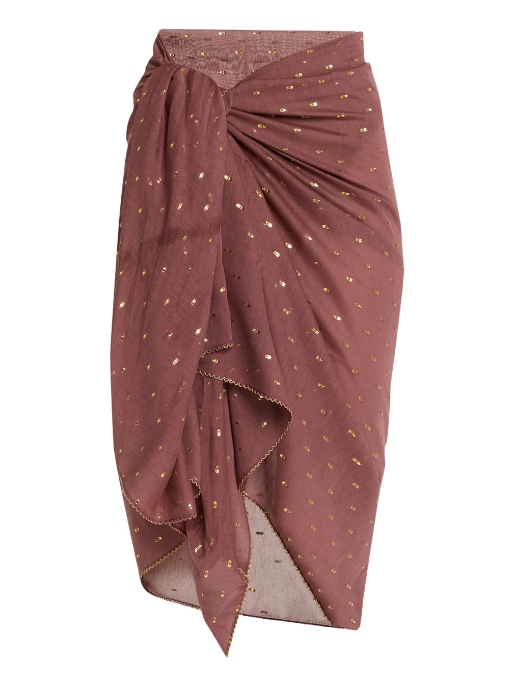 Woven Metallic Pareo Coverup
