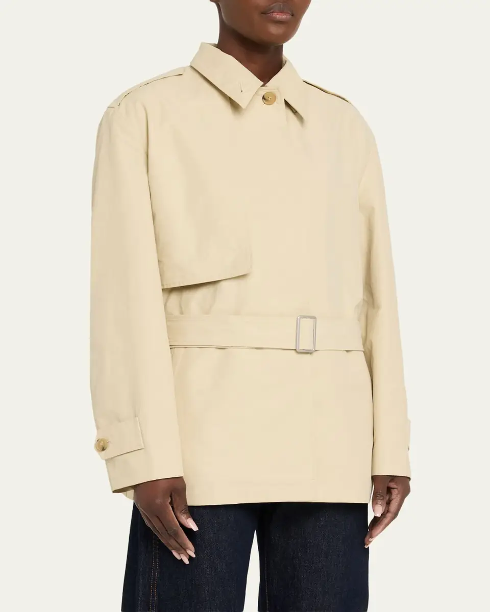 Vince Cotton-Blend Short Jacket | Thumbnail 4 Vince Cotton-Blend Short Jacket | Thumbnail 4