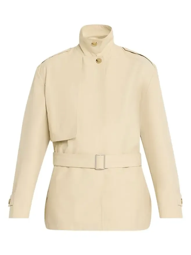Cotton-Blend Short Jacket