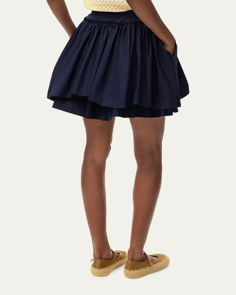 Loewe x Paula's Ibiza Layered Cotton Drawstring Mini Skirt | Thumbnail 3 Loewe x Paula's Ibiza Layered Cotton Drawstring Mini Skirt | Thumbnail 3