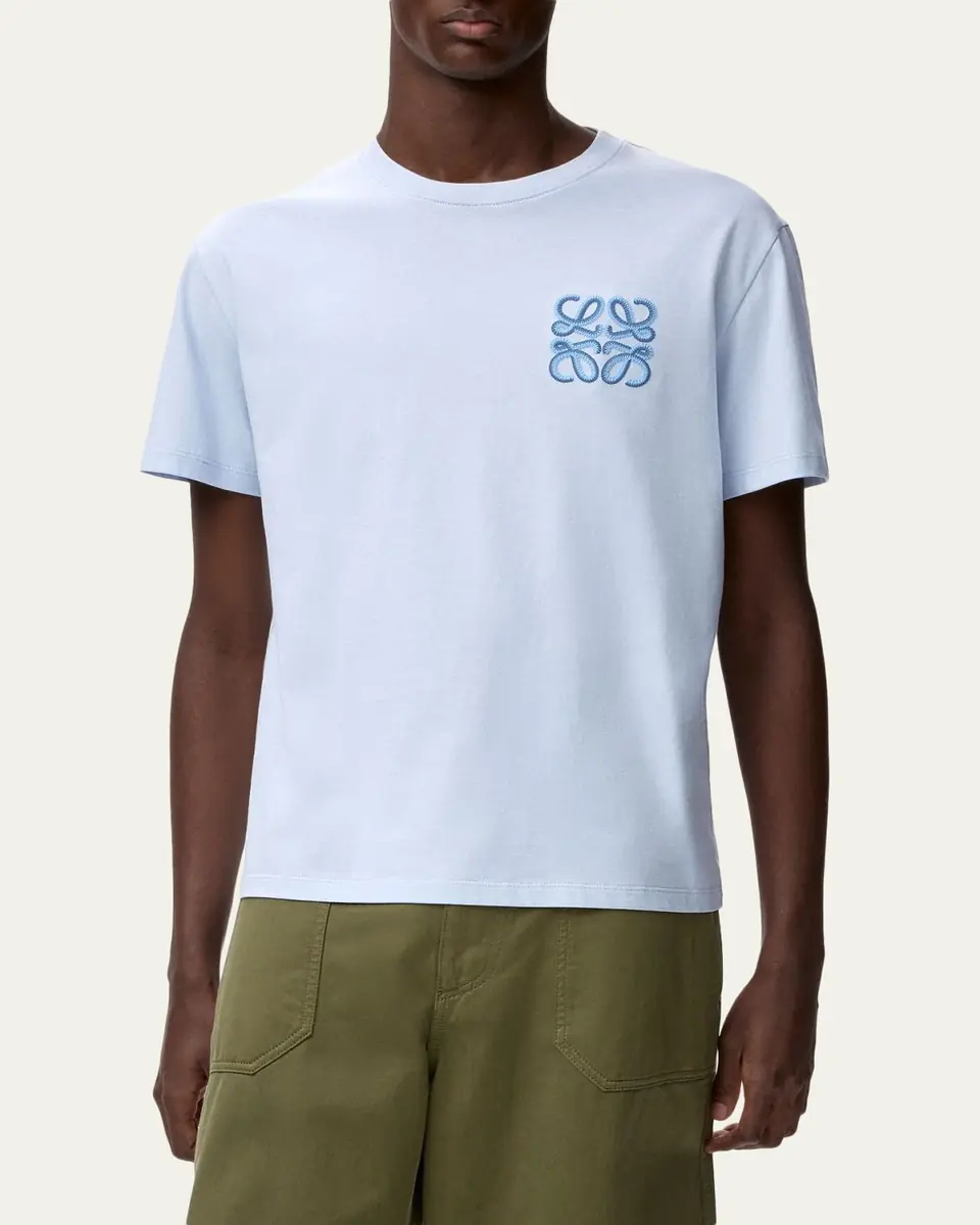 Loewe x Paula's Ibiza Men's Embroidered Logo T-Shirt | Thumbnail 4 Loewe x Paula's Ibiza Men's Embroidered Logo T-Shirt | Thumbnail 4