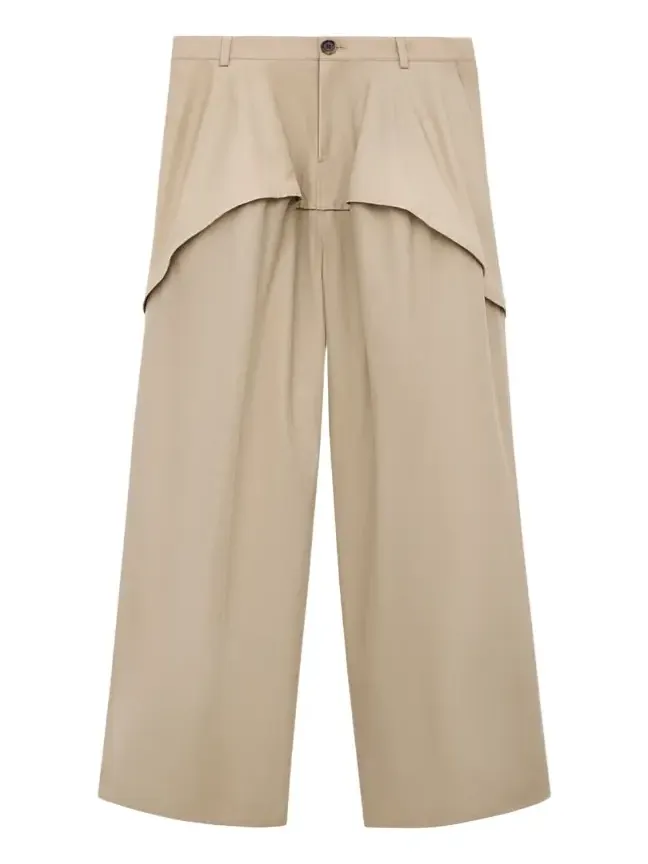 x Paula's Ibiza Layered Yoke Wide-Leg Trousers x Paula's Ibiza Layered Yoke Wide-Leg Trousers