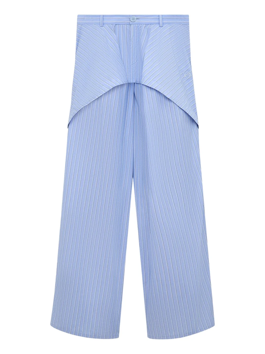 x Paula's Ibiza Striped Cotton Yoked Wide-Leg Trousers x Paula's Ibiza Striped Cotton Yoked Wide-Leg Trousers