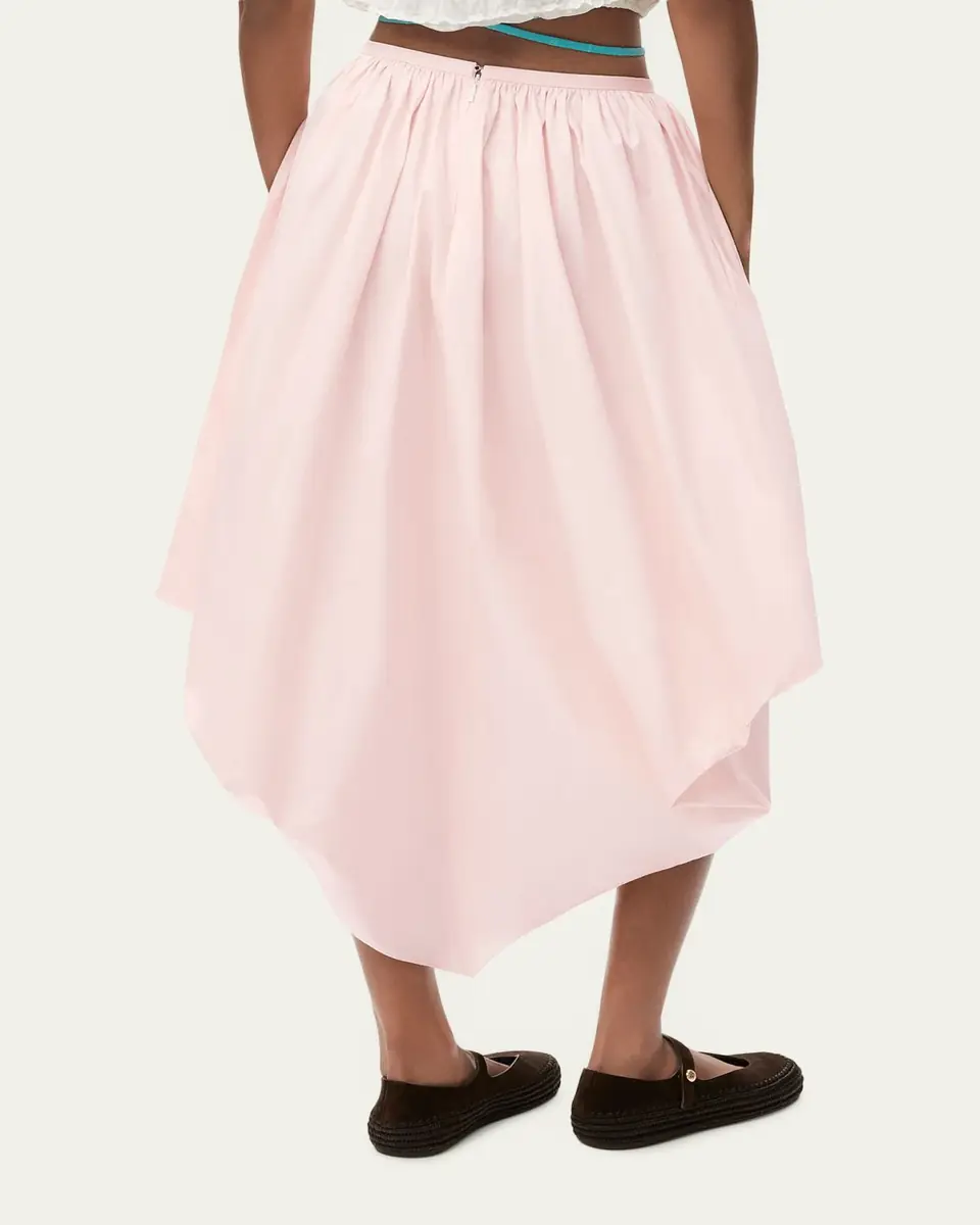 Loewe x Paula's Ibiza Layered Ruffle Cotton Midi Skirt | Thumbnail 3
