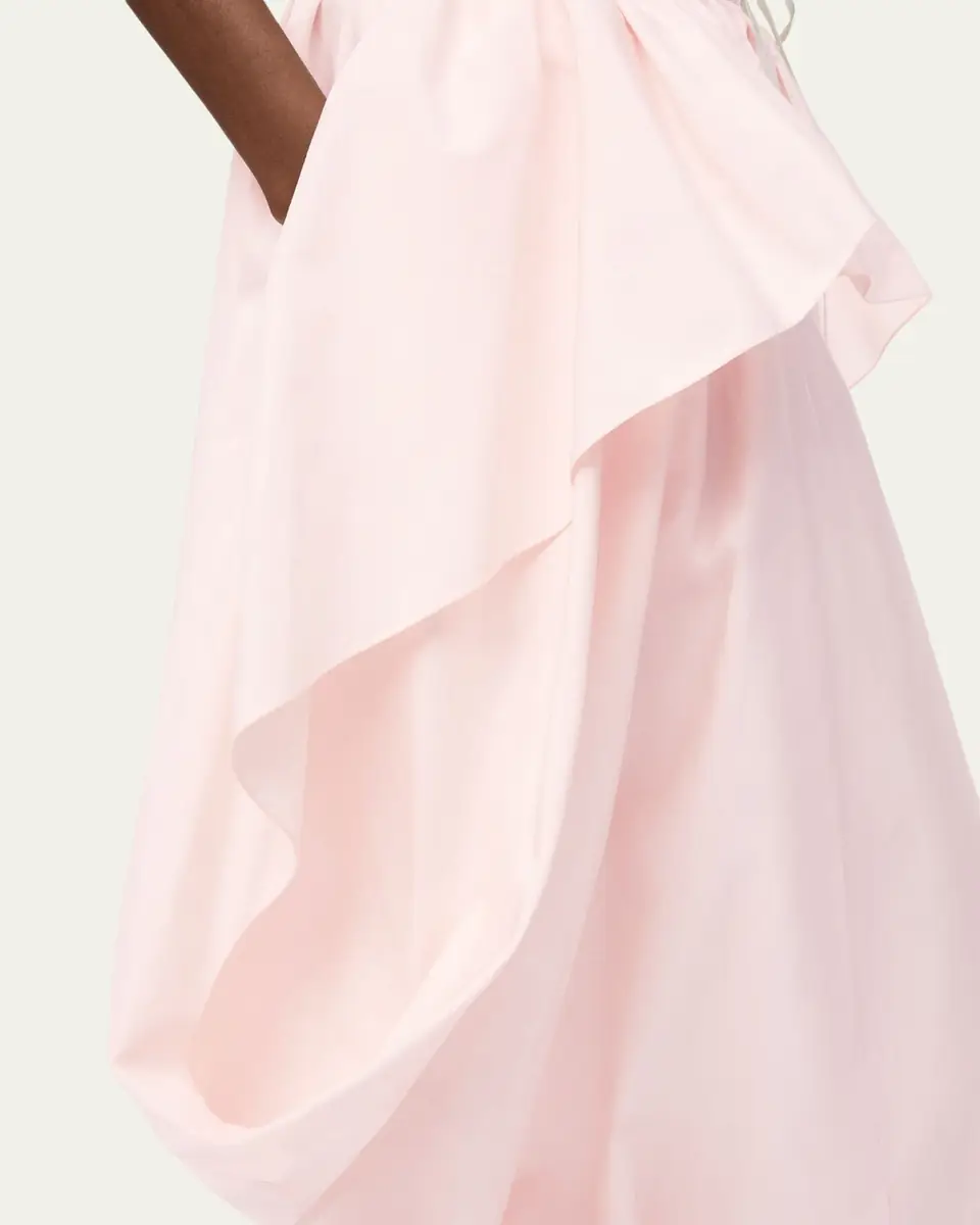 Loewe x Paula's Ibiza Layered Ruffle Cotton Midi Skirt | Thumbnail 5
