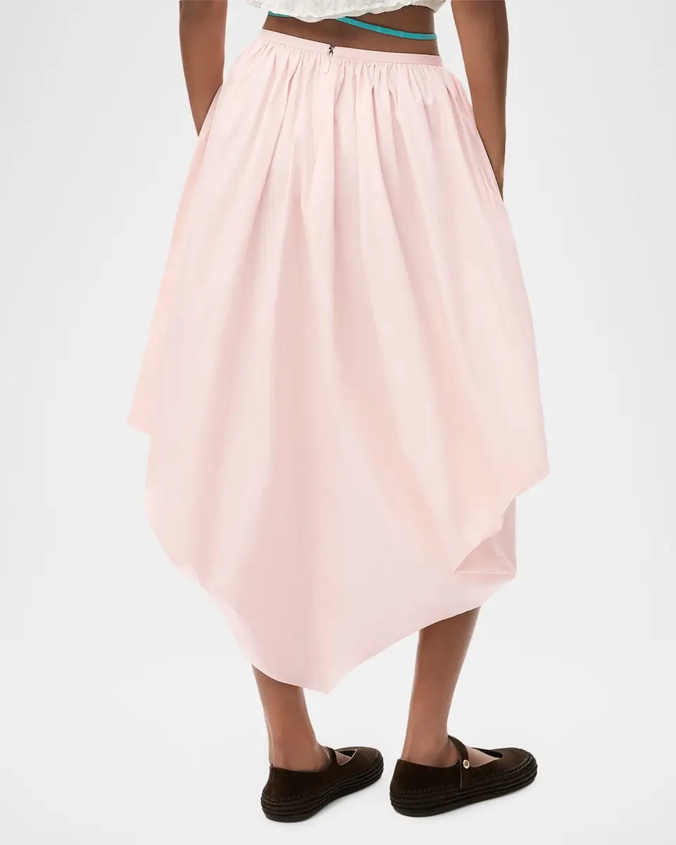 Loewe x Paula's Ibiza Layered Ruffle Cotton Midi Skirt | Thumbnail 7