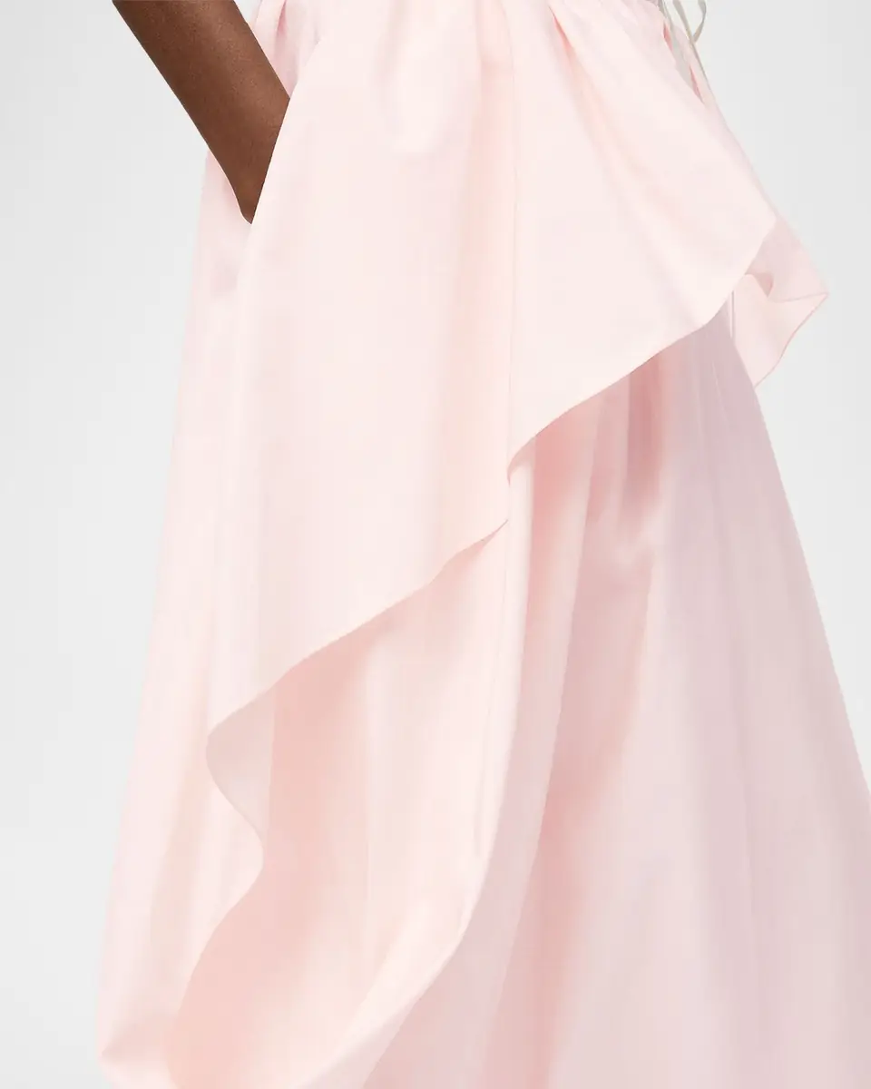 Loewe x Paula's Ibiza Layered Ruffle Cotton Midi Skirt | Thumbnail 9