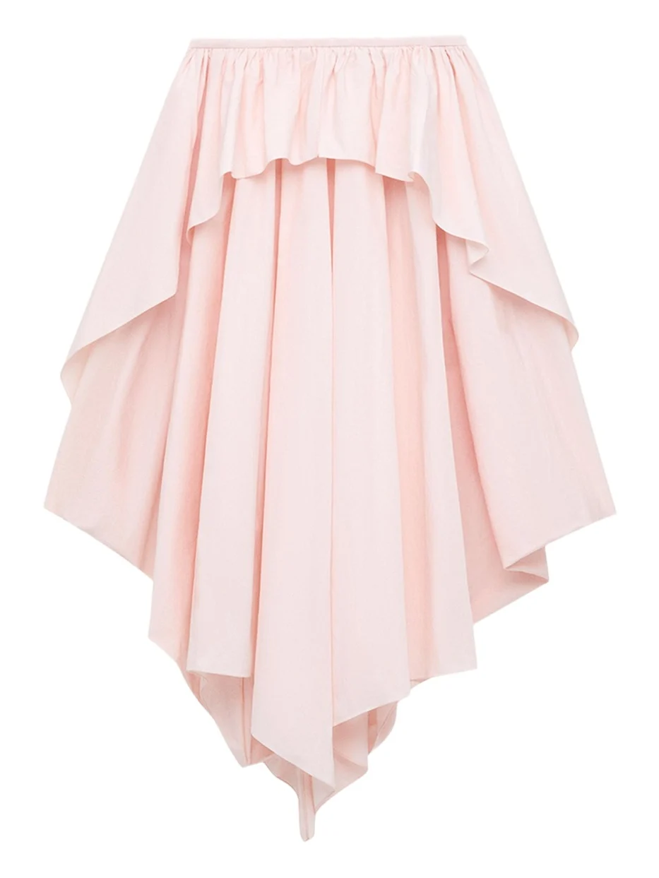 x Paula's Ibiza Layered Ruffle Cotton Midi Skirt x Paula's Ibiza Layered Ruffle Cotton Midi Skirt