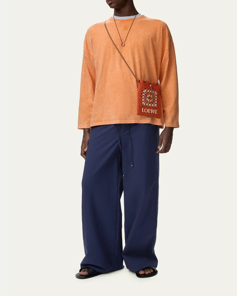 Loewe x Paula's Ibiza Men's Drawstring Cotton-Blend Pants | Thumbnail 2 Loewe x Paula's Ibiza Men's Drawstring Cotton-Blend Pants | Thumbnail 2
