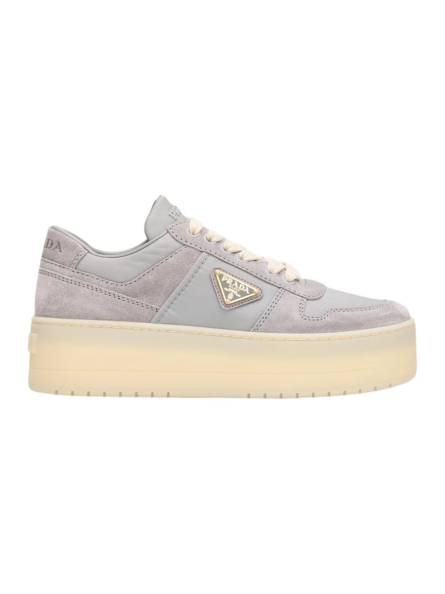 Downtown Bold Re-Nylon and Suede Platform Sneakers Downtown Bold Re-Nylon and Suede Platform Sneakers