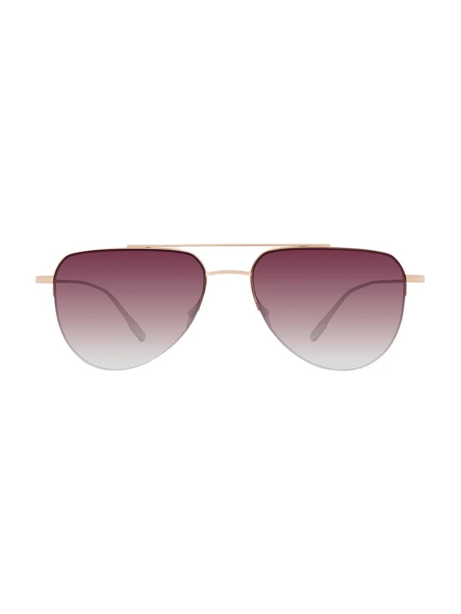 McNair 55mm Titanium Aviator Sunglasses