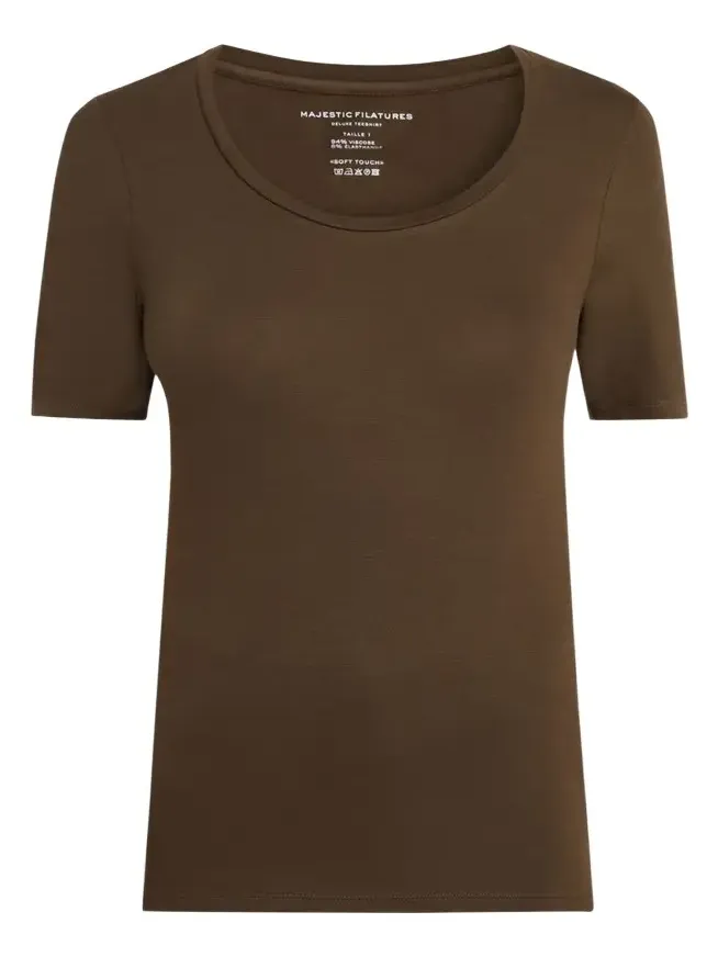 Elbow-Sleeve Scoop-Neck Shirt Elbow-Sleeve Scoop-Neck Shirt