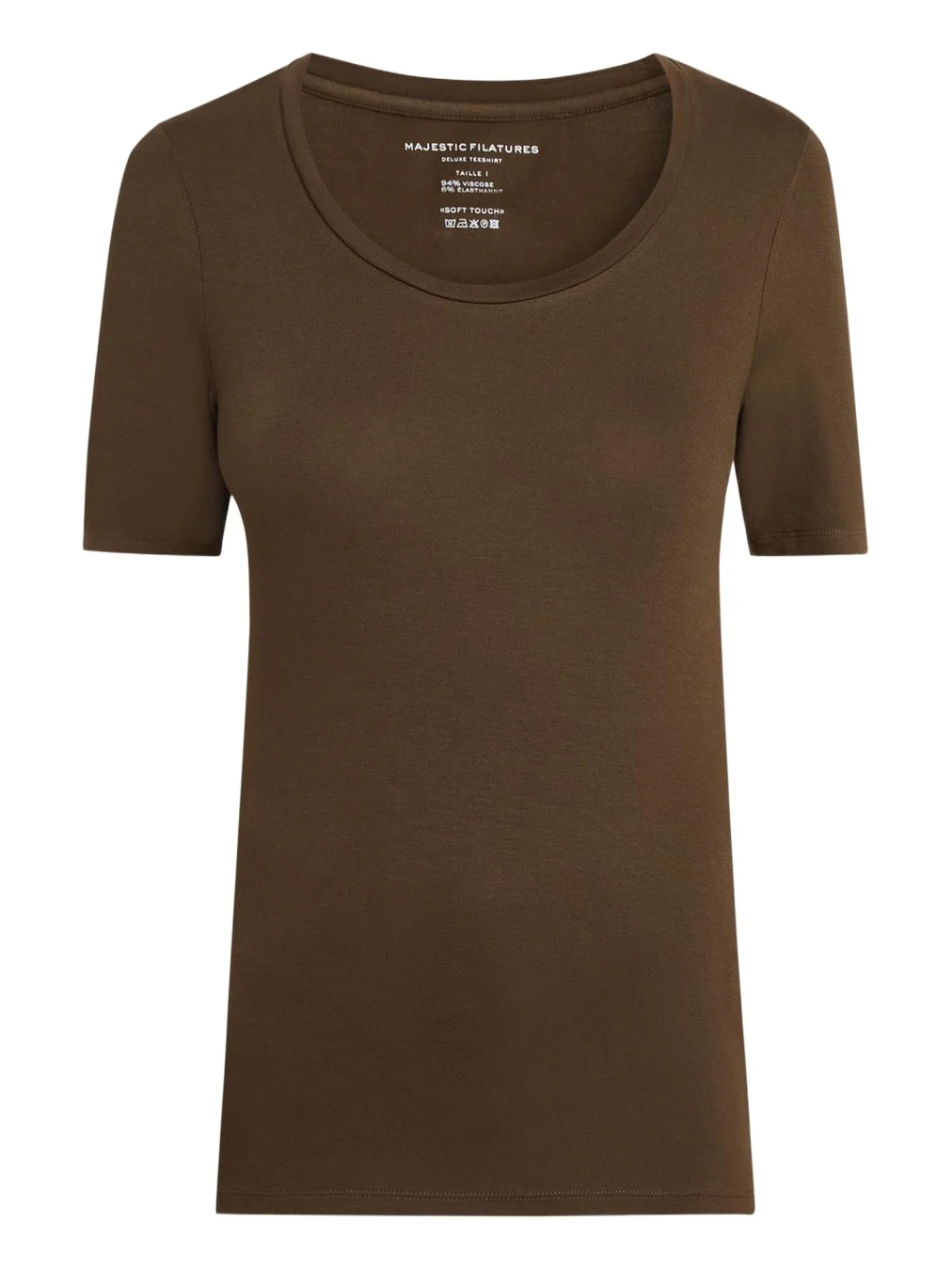 MAJESTIC FILATURES Elbow-Sleeve Scoop-Neck Shirt