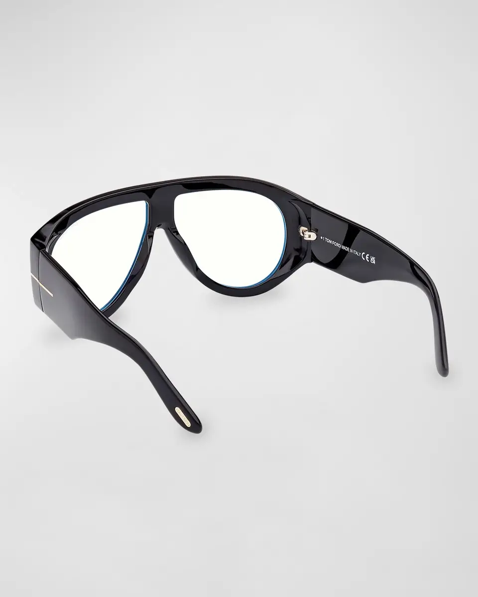 Tom Ford Blue Blocking Acetate Aviator Glasses | Thumbnail 2