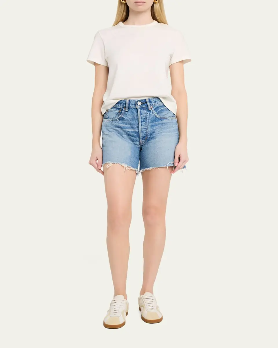 Moussy Vintage Graterford Long Denim Shorts | Thumbnail 2