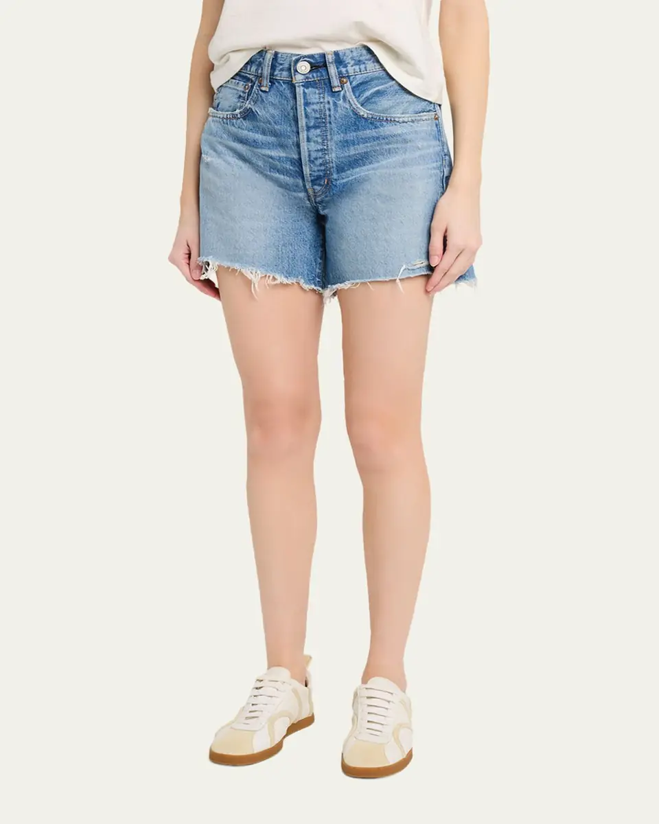Moussy Vintage Graterford Long Denim Shorts | Thumbnail 4