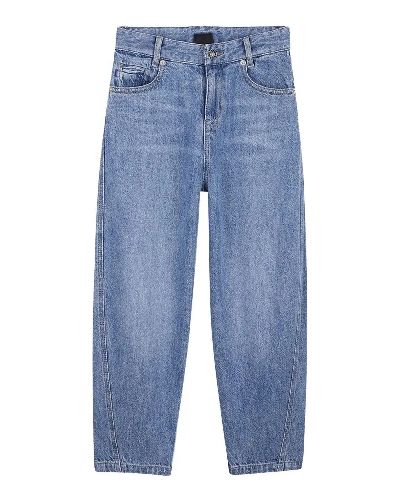 Givenchy Boy's Barrel-Leg Cotton Denim Jeans, Size 8 | Image 1 Givenchy Boy's Barrel-Leg Cotton Denim Jeans, Size 8 | Image 1