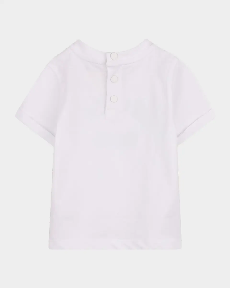 Givenchy Boy's Crewneck Logo-Embroidered Cotton Tee, Size -3 | Thumbnail 2 Givenchy Boy's Crewneck Logo-Embroidered Cotton Tee, Size -3 | Thumbnail 2