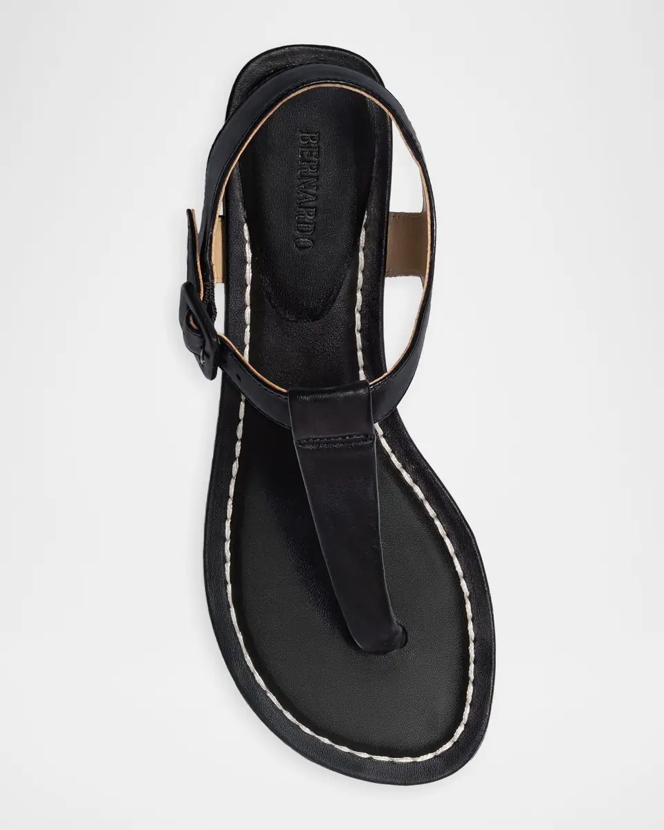 Bernardo Goyara Leather T-Strap Sandals | Thumbnail 2 Bernardo Goyara Leather T-Strap Sandals | Thumbnail 2