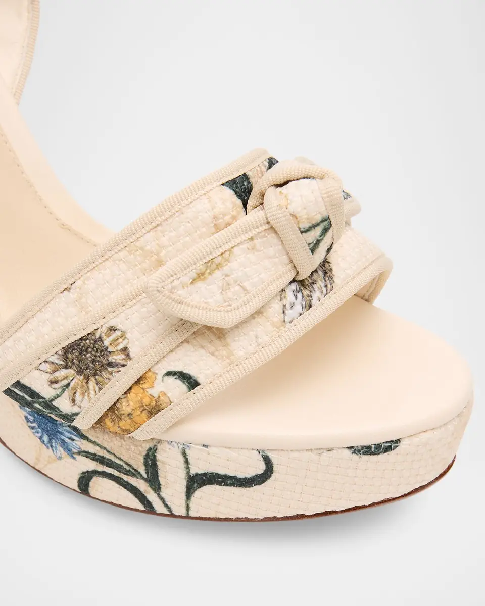 Alexandre Birman 120mm Floral Grosgrain Raffia Platform Sandals | Thumbnail 5 Alexandre Birman 120mm Floral Grosgrain Raffia Platform Sandals | Thumbnail 5