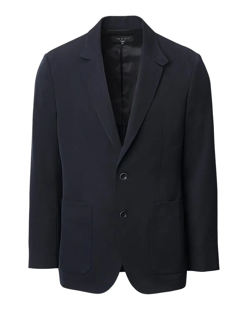 rag & bone Men's Vincent Wool Gabardine Notch-Lapel Blazer