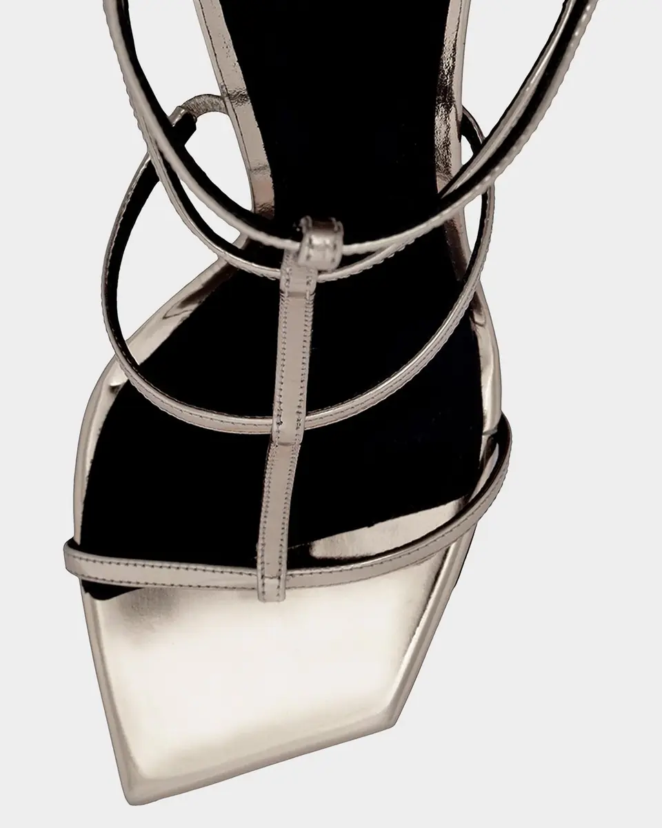 Alexandre Birman 100mm Amanda Metallic Leather Sandals | Thumbnail 3 Alexandre Birman 100mm Amanda Metallic Leather Sandals | Thumbnail 3