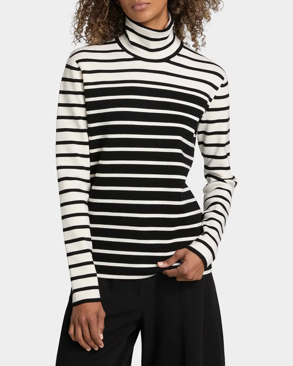 Toteme Striped Turtleneck Top | Thumbnail 4 Toteme Striped Turtleneck Top | Thumbnail 4