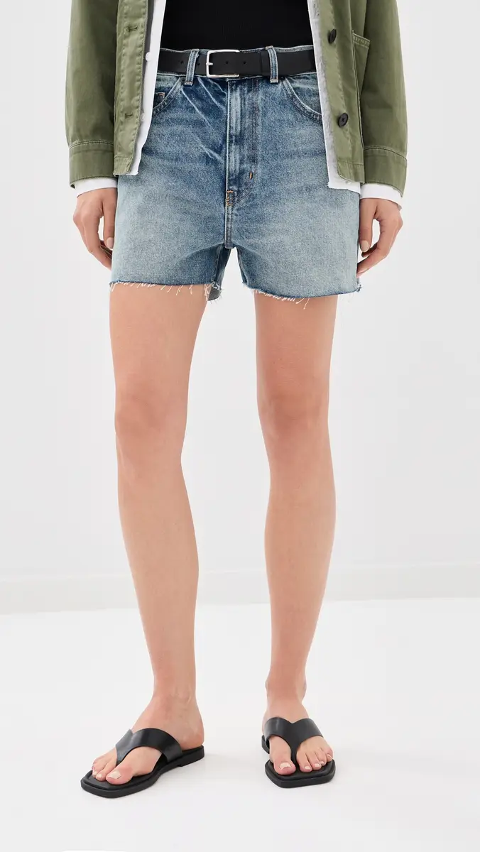 Nili Lotan Cobain Denim Shorts Summer Wash | Thumbnail 2