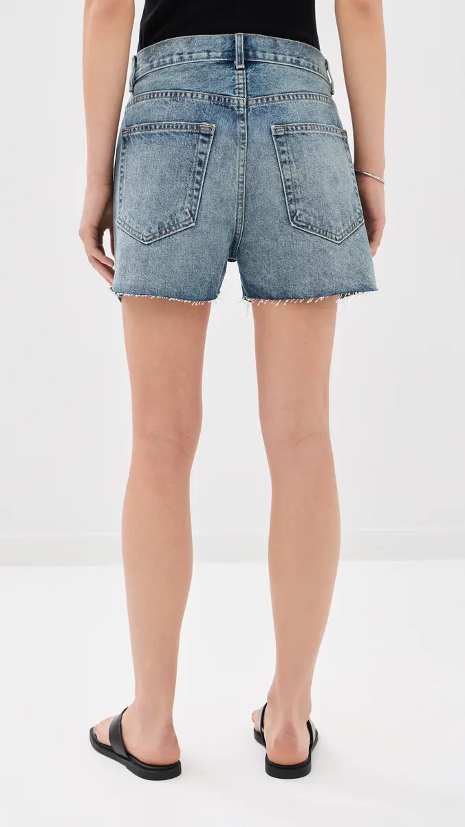 Nili Lotan Cobain Denim Shorts Summer Wash | Thumbnail 3
