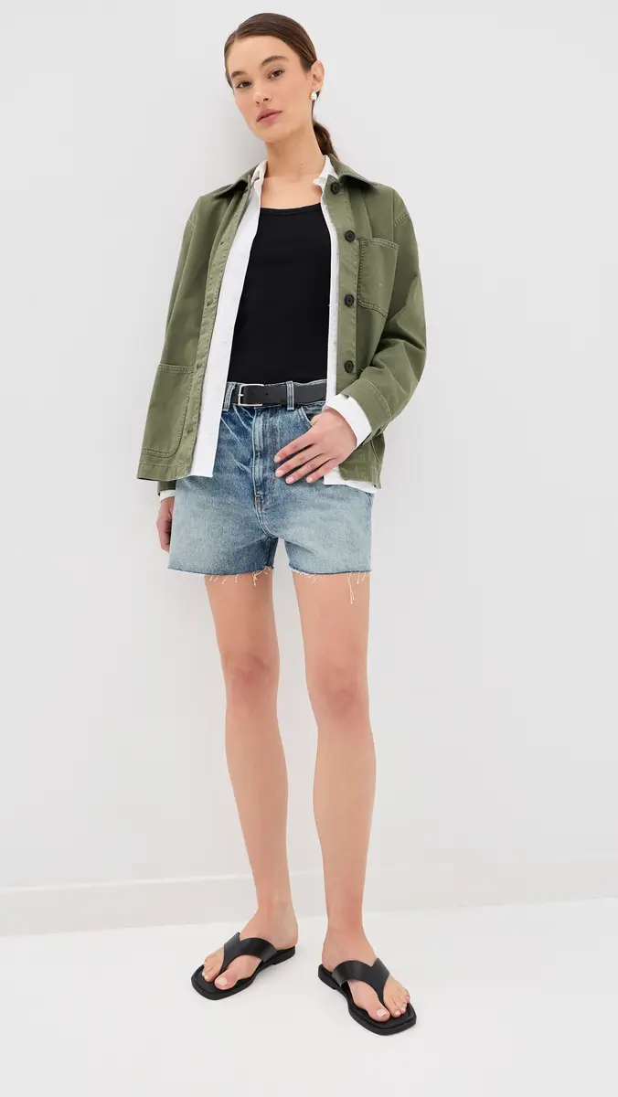 Nili Lotan Cobain Denim Shorts Summer Wash | Thumbnail 5