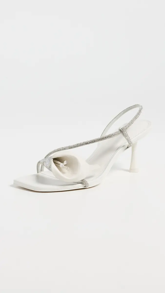 Cult Gaia Rayna Mid Heels Antique White | Thumbnail 2 Cult Gaia Rayna Mid Heels Antique White | Thumbnail 2