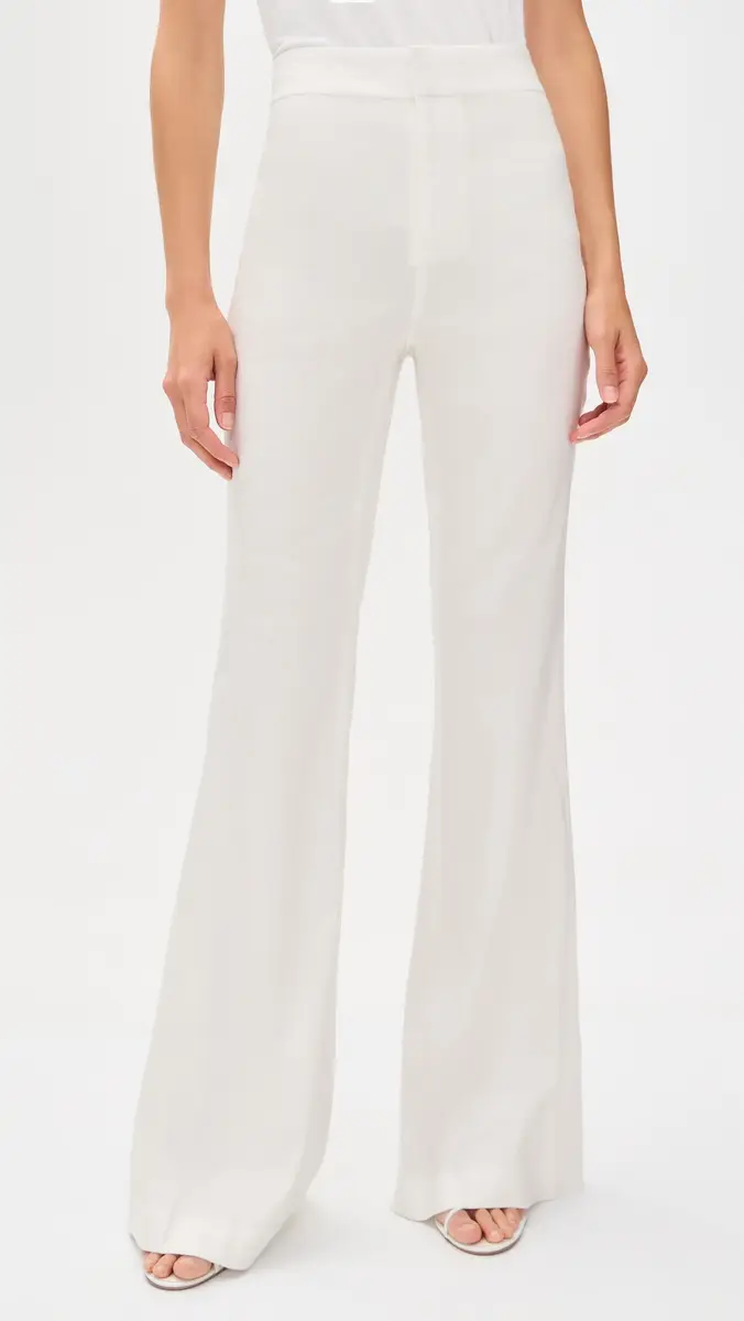 ALICE + OLIVIA Linden Bootcut Trousers Off White | Thumbnail 2 ALICE + OLIVIA Linden Bootcut Trousers Off White | Thumbnail 2