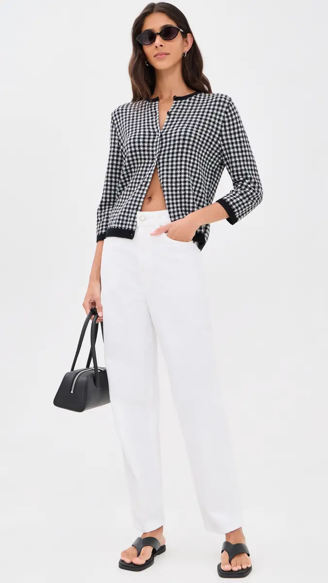 Vince Gingham Cardigan | Thumbnail 5