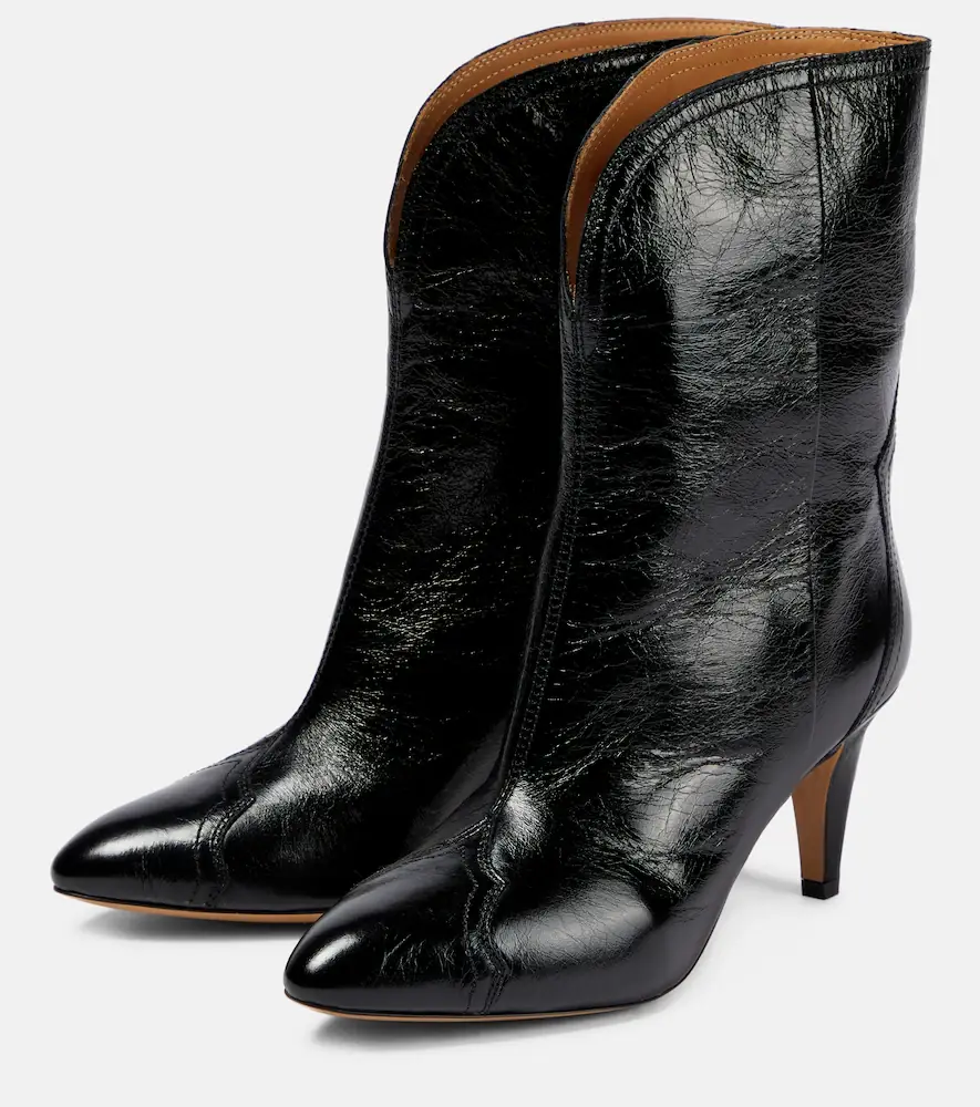 Isabel Marant Dytho crinkled leather ankle boots | Thumbnail 4 Isabel Marant Dytho crinkled leather ankle boots | Thumbnail 4