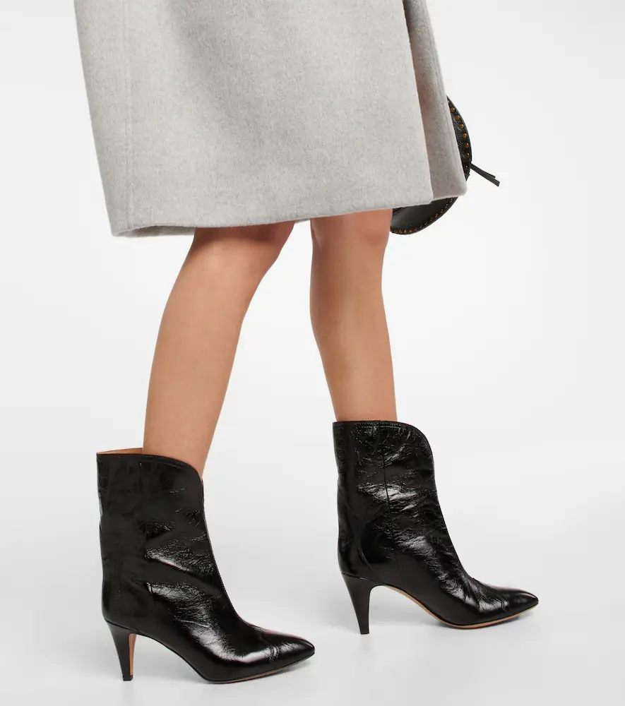 Isabel Marant Dytho crinkled leather ankle boots | Thumbnail 5 Isabel Marant Dytho crinkled leather ankle boots | Thumbnail 5