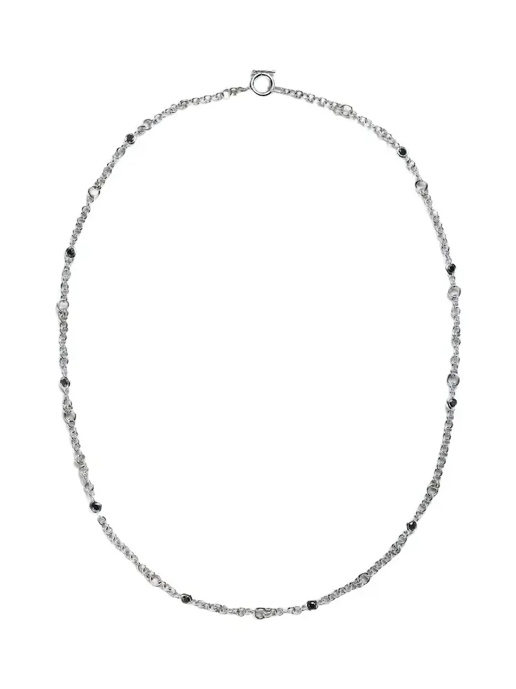 Gravity Estrella 18kt gold-plated sterling silver necklace with diamonds