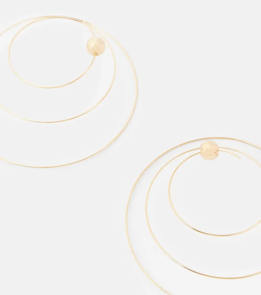 Alaïa Alaïa Thin Spiral S gold-plated stainless steel earrings | Thumbnail 6