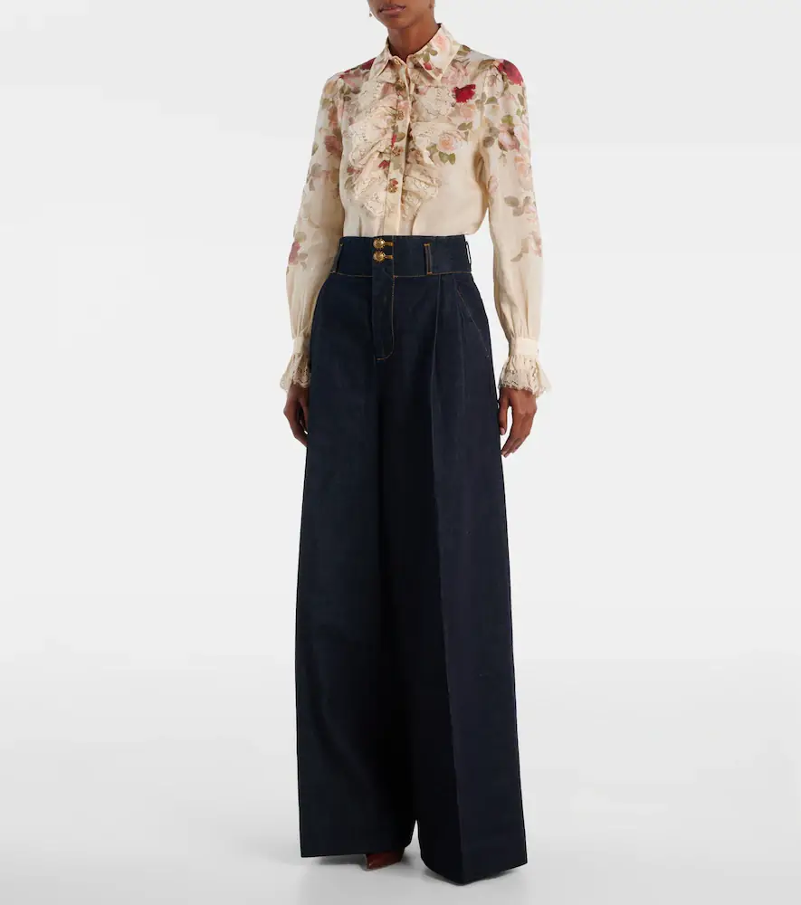 Zimmermann Hypnotic high-rise wide-leg jeans | Thumbnail 4 Zimmermann Hypnotic high-rise wide-leg jeans | Thumbnail 4