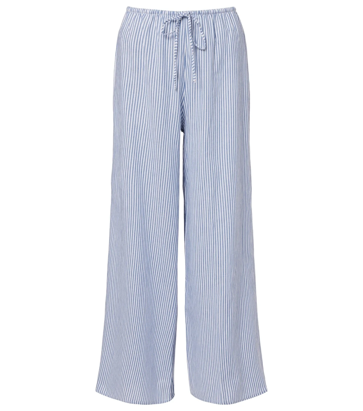 Striped cotton wide-leg pants Striped cotton wide-leg pants