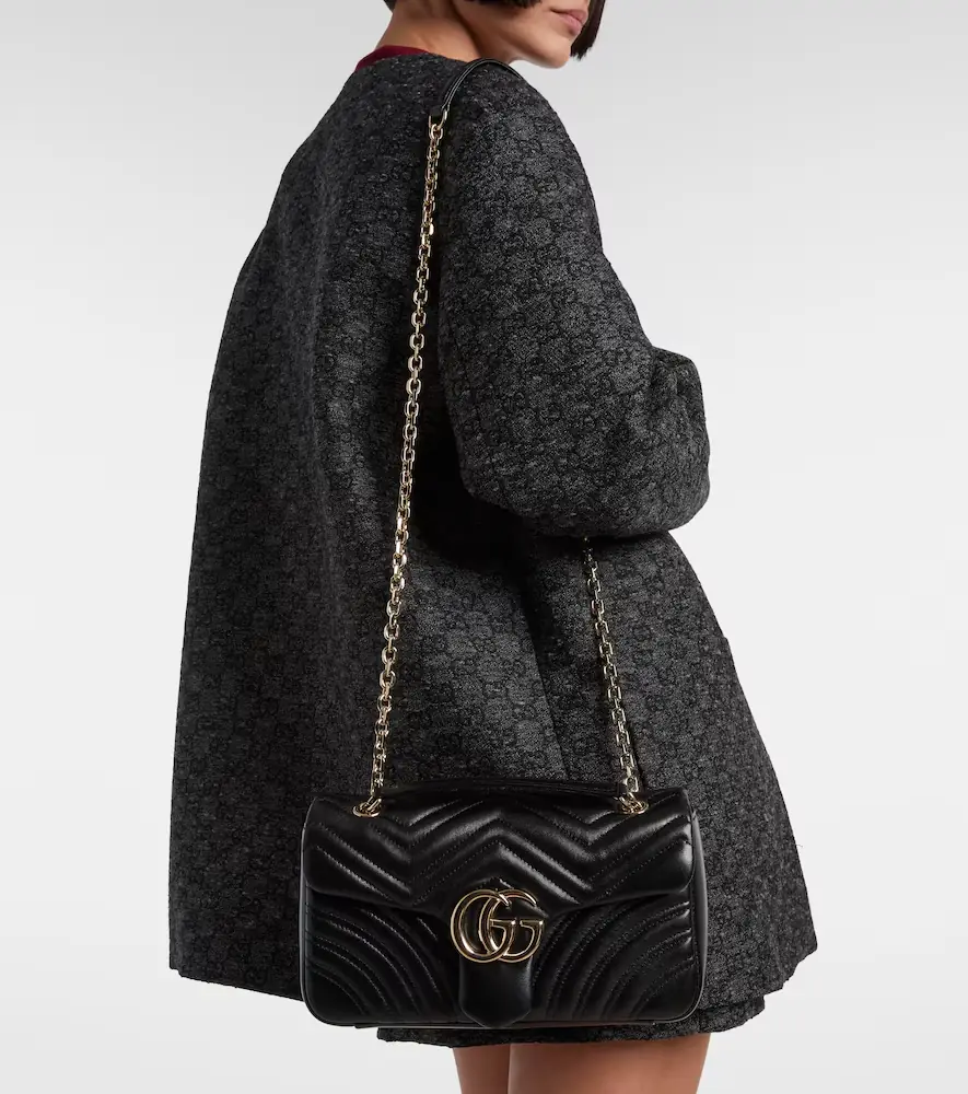 Gucci GG Marmont Medium leather shoulder bag | Thumbnail 6 Gucci GG Marmont Medium leather shoulder bag | Thumbnail 6