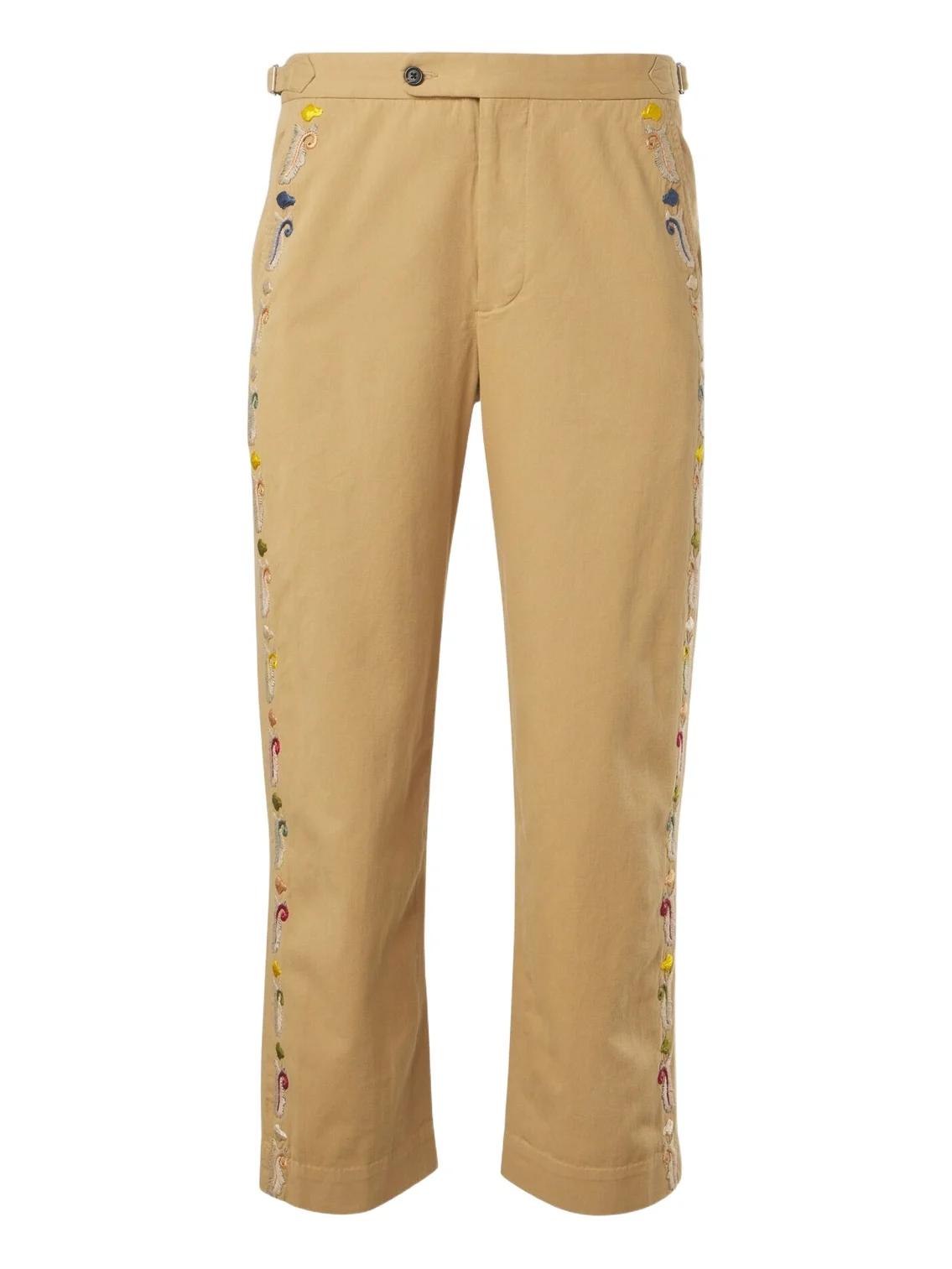 Feather Runner cotton straight pants