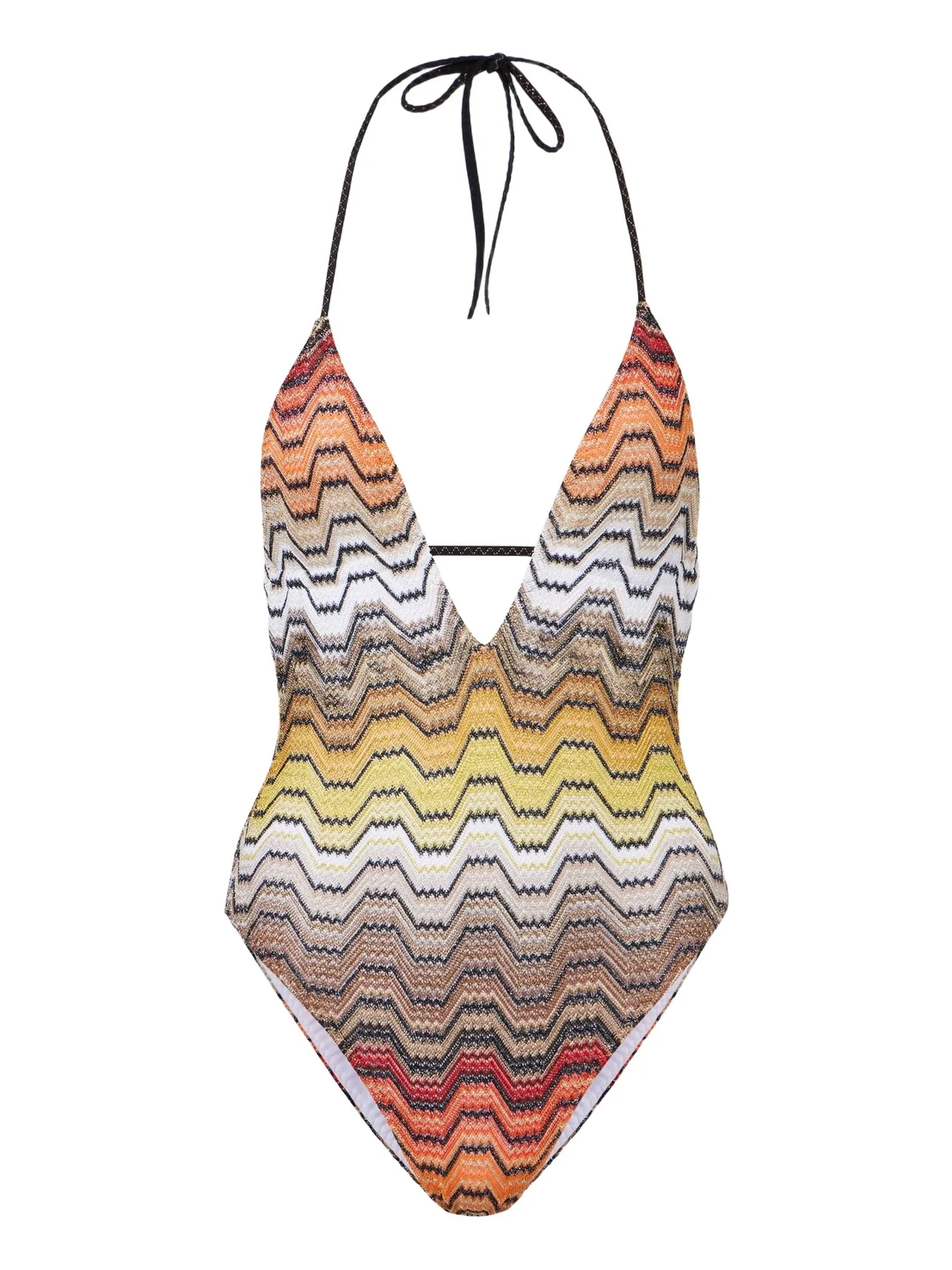 Halterneck lamé swimsuit Halterneck lamé swimsuit